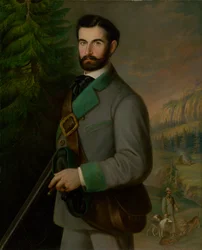 Ritratto di Zoltán Zmeškal in abito da cacciatore